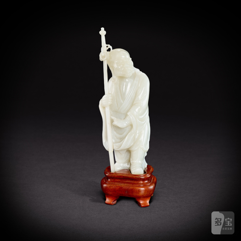A set of eighteen jade Luohan figures, 20th century | 二十世紀 玉雕十八羅漢一套 - 图13